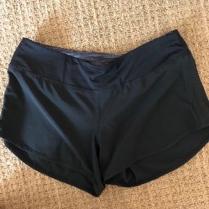 Black running shorts no liner